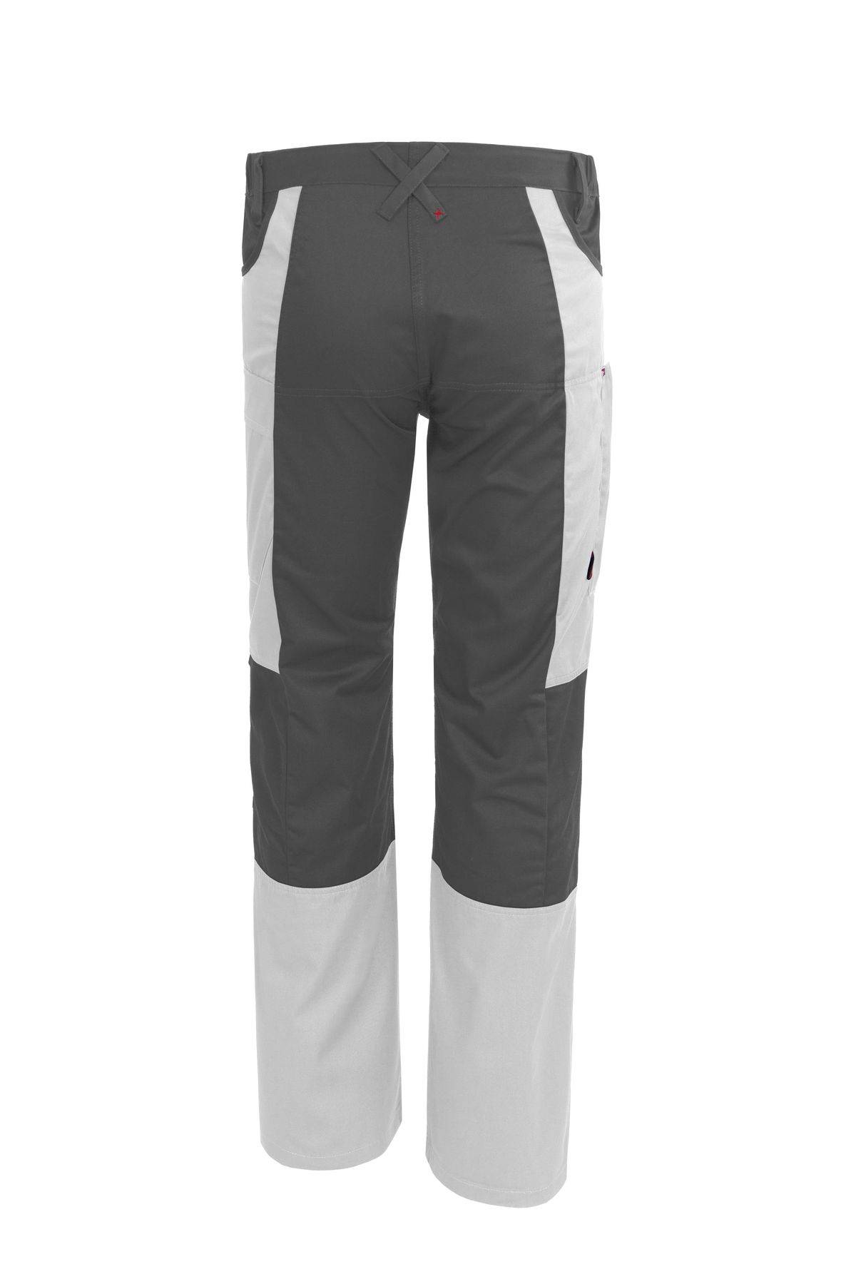 Qualitex Arbeitshose 'X-Serie' in weiß/grau, Größe: 48 - X-trem strapazierfähige Bundhose - Werkstatthose