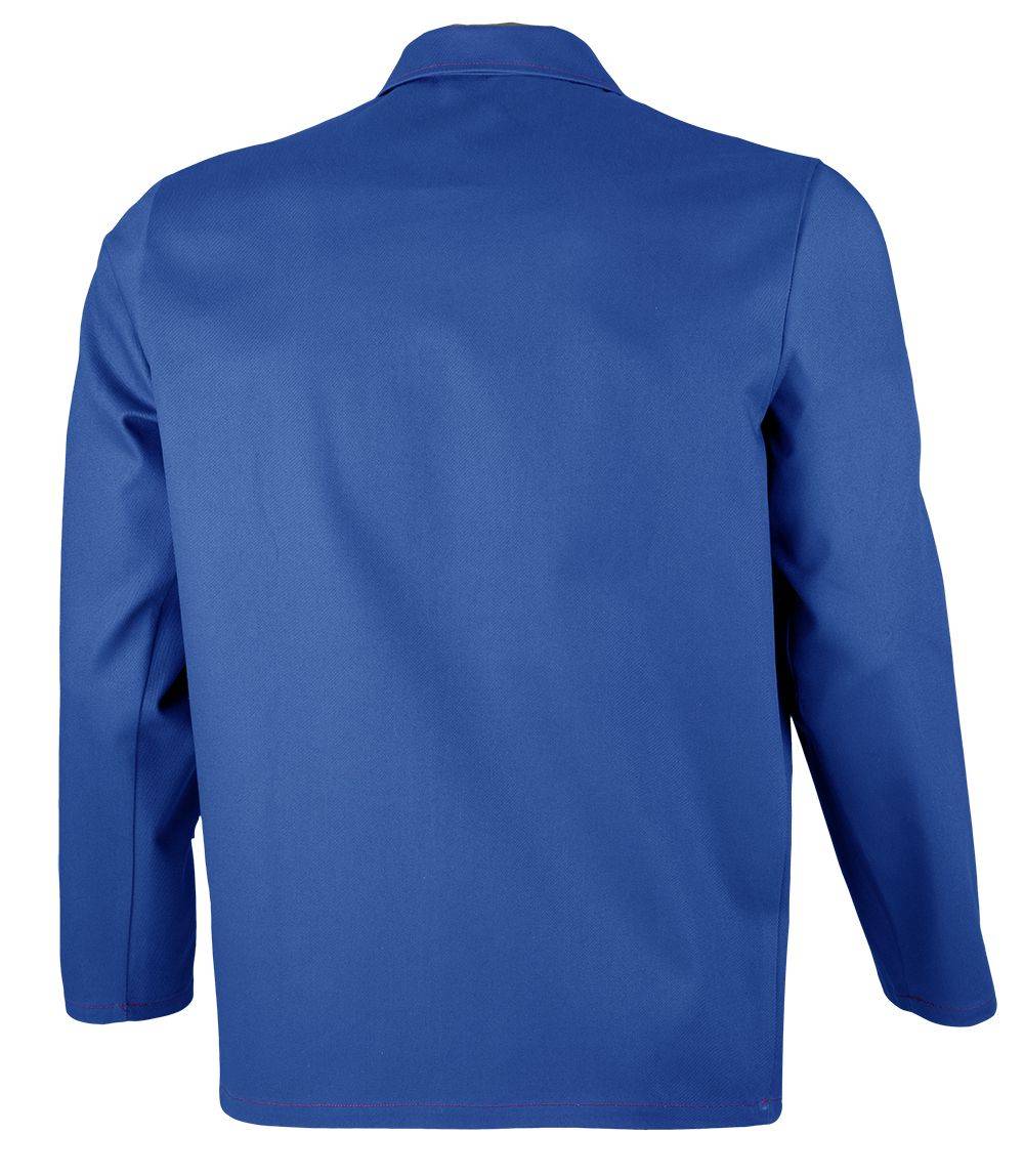 Qualitex Arbeitsjacke 'robust' in kornblau, Größe: 62 - Langjacke BW 370 g - Schweisser-Werkstattjacke