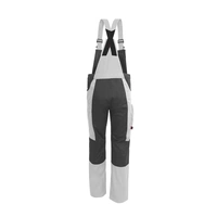 Qualitex Arbeitshose 'X-Serie' in weiß/grau, Größe: 90 - X-trem strapazierfähige Latzhose - Blaumann Qualitex Arbeitshose 'X-Serie' in weiß/grau, Größe: 90 - X-trem strapazierfähige Latzhose - Blaumann