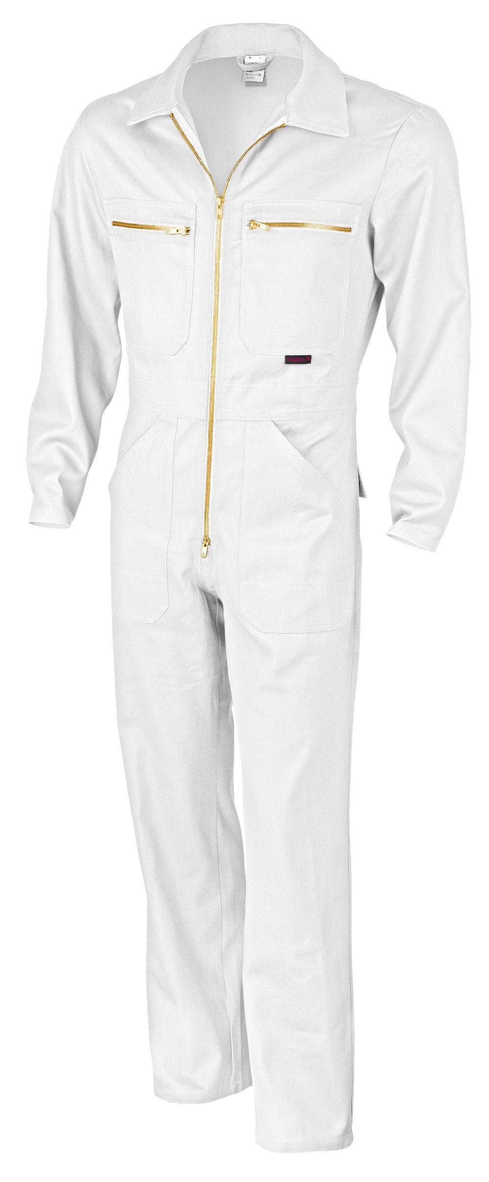 Qualitex Arbeitsoverall 'classic' in weiß, Größe: 46 - Arbeitsoverall BW 270 g - klassischer Blaumann