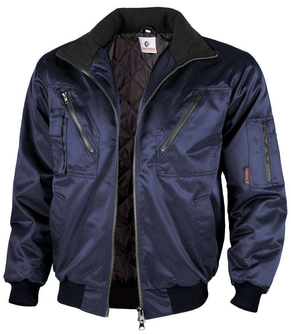 Qualitex Arbeitsjacke 'feste Arme & Steppfutter' in marine, Größe: XL - klassische Pilotenjacke - ideale Übergangsjacke