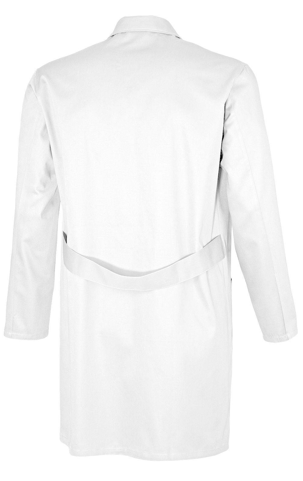 Qualitex Arbeitsjacke 'basic' in weiß, Größe: 58 - Berufsmantel BW 240 g - standard Laborkittel