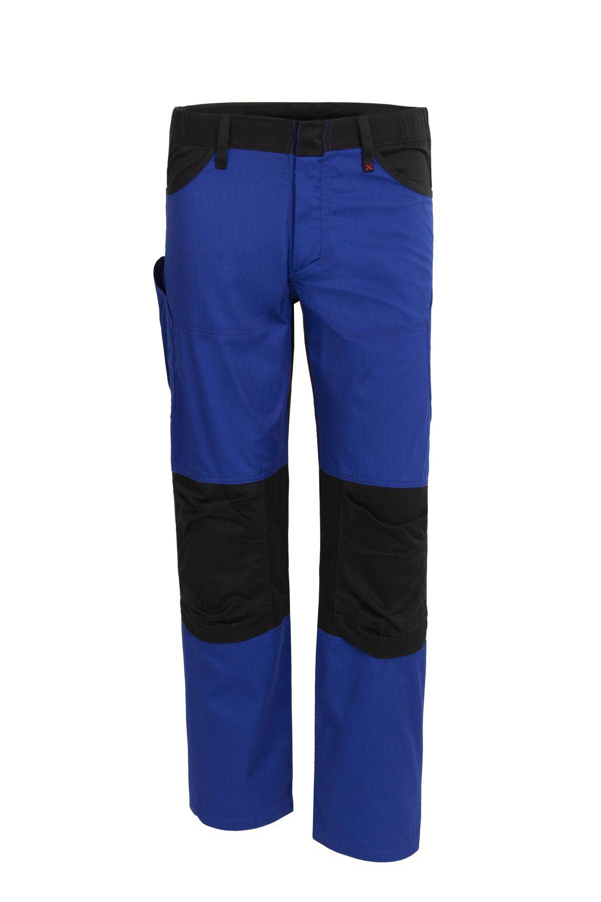 Qualitex Arbeitshose 'X-Serie' in kornblau/schwarz, Größe: 102 - X-trem strapazierfähige Bundhose - Werkstatthose