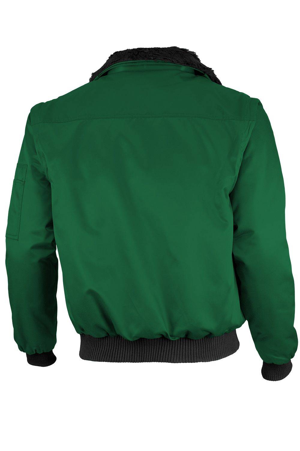 Qualitex Arbeitsjacke 'einfarbig' in grün, Größe: 4XL - klassische Pilotenjacke - ideale Übergangsjacke