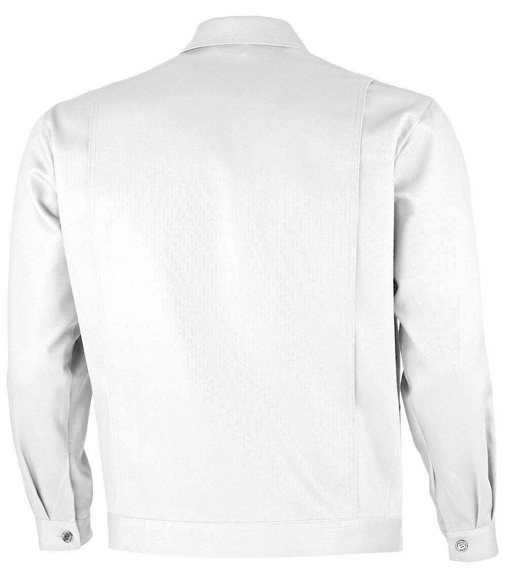 Qualitex Arbeitsjacke 'classic' in weiß, Größe: 48 - Bundjacke BW 270 g - klassische Werkstattjacke