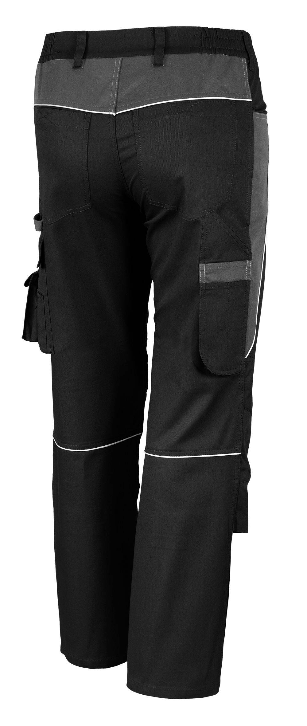 Qualitex Arbeitshose 'PRO' in schwarz/grau, Größe: 25 - Bundhose MG 245 g - PROfessionals-Werkstatthose