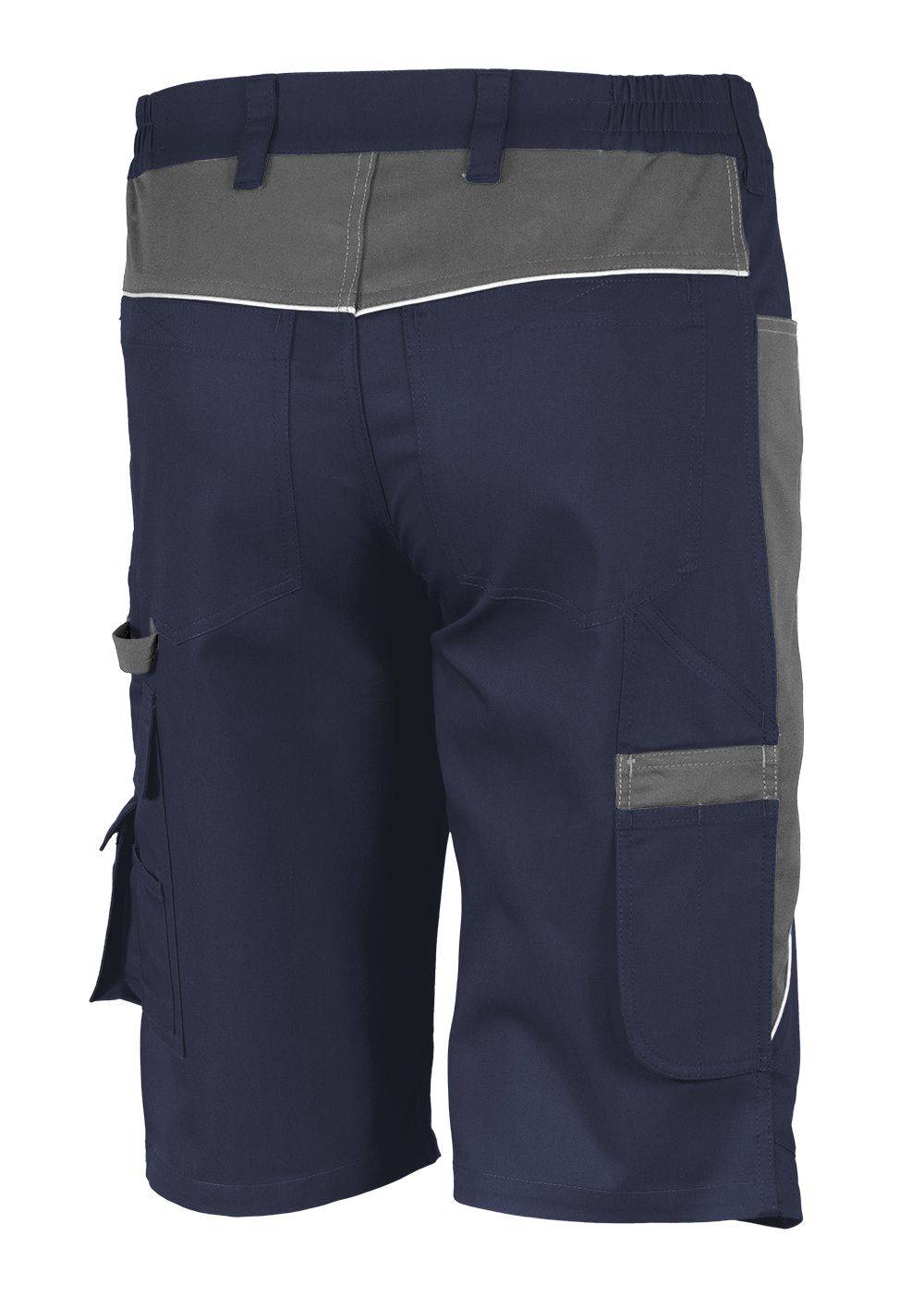 Qualitex Arbeitsshorts 'PRO' in marine/grau, Größe: 60 - kurze Arbeitshose MG 245 g - für PROfessionals