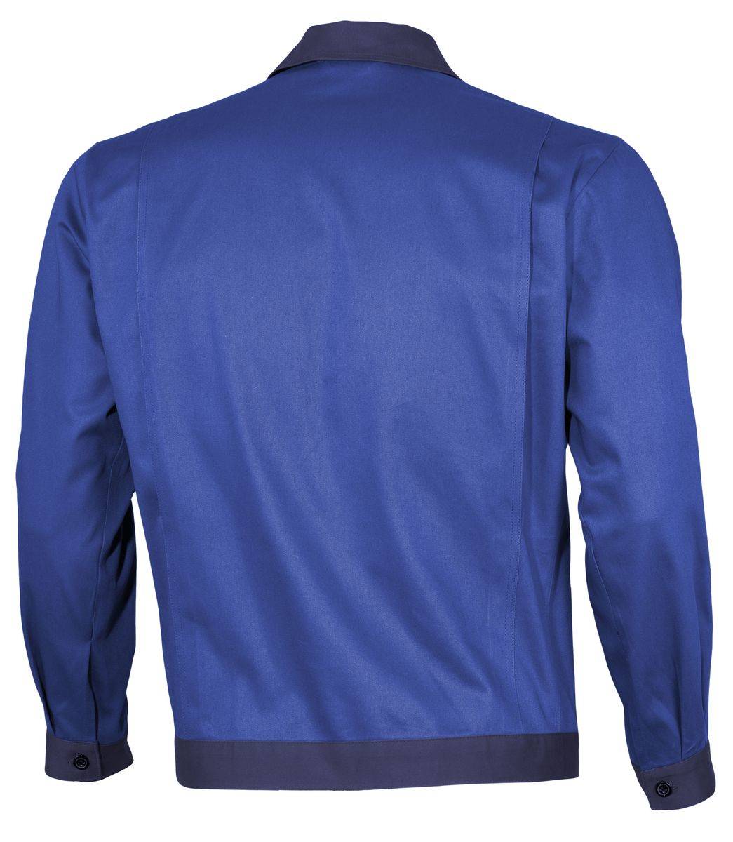 Qualitex Arbeitsjacke 'basic 2-farbig' in kornblau/marine, Größe: 60 - Bundjacke BW 240 g - standard Werkstattjacke