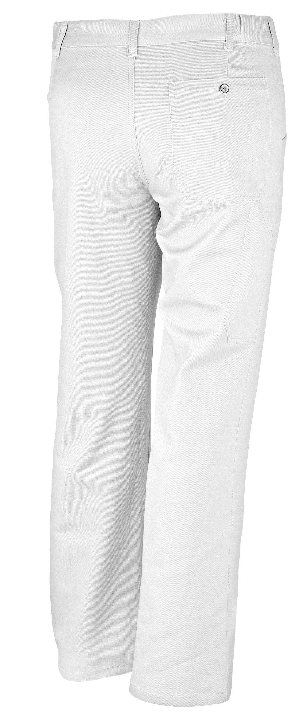 Qualitex Arbeitshose 'classic' in weiß, Größe: 52 - Bundhose BW 270 g - klassische Werkstatthose