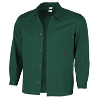 Qualitex Arbeitsjacke 'favorit' in grün, Größe: 27 - Langjacke BW 320 g strapazierfähige Werkstattjacke Qualitex Arbeitsjacke 'favorit' in grün, Größe: 27 - Langjacke BW 320 g strapazierfähige Werkstattjacke