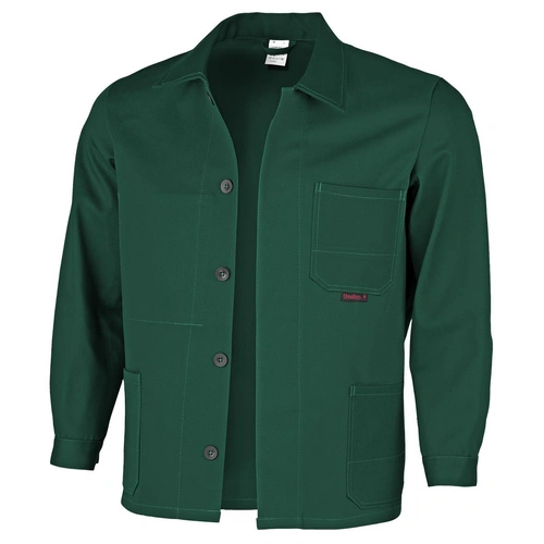 Qualitex Arbeitsjacke 'favorit' in grün, Größe: 27 - Langjacke BW 320 g strapazierfähige Werkstattjacke Qualitex Arbeitsjacke 'favorit' in grün, Größe: 27 - Langjacke BW 320 g strapazierfähige Werkstattjacke
