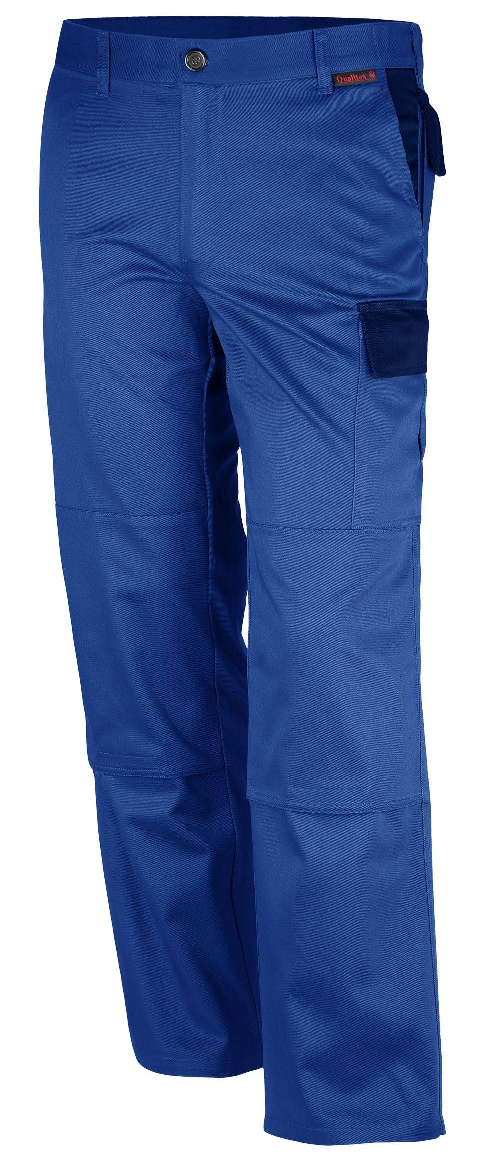 Qualitex Arbeitshose 'image' in kornblau/marine, Größe: 25 - Bundhose MG 300 g - stylische Werkstatthose