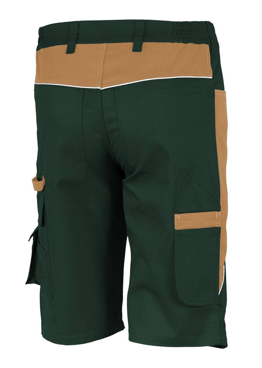 Qualitex Arbeitsshorts 'PRO' in oliv/khaki, Größe: 44 - kurze Arbeitshose MG 245 g - für PROfessionals