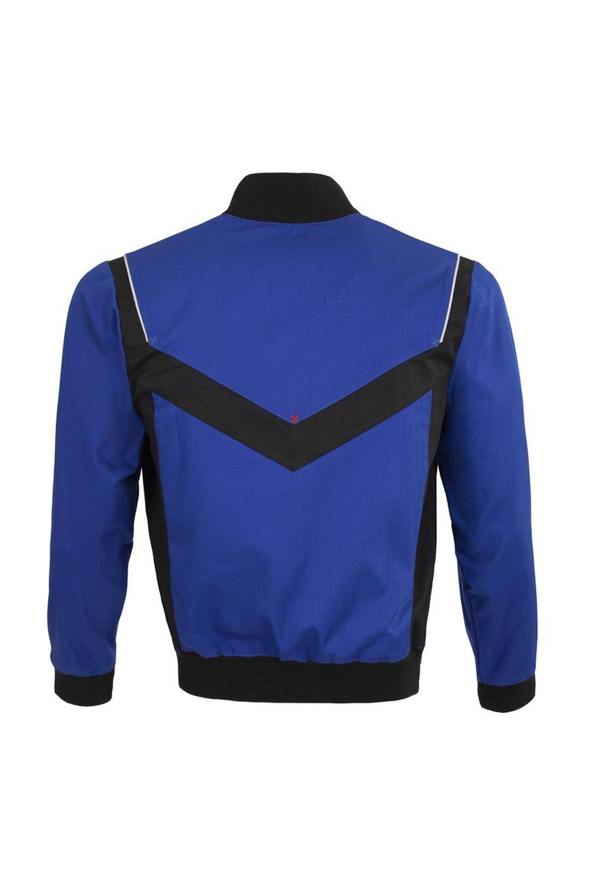 Qualitex Arbeitsjacke 'X-Serie' in kornblau/schwarz, Größe: S - X-trem strapazierfähige Bundjacke - Werkstattjacke