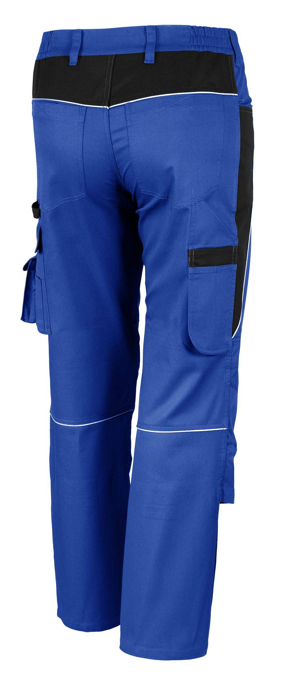 Qualitex Arbeitshose 'PRO' in kornblau/schwarz, Größe: 106 - Bundhose MG 245 g - PROfessionals-Werkstatthose