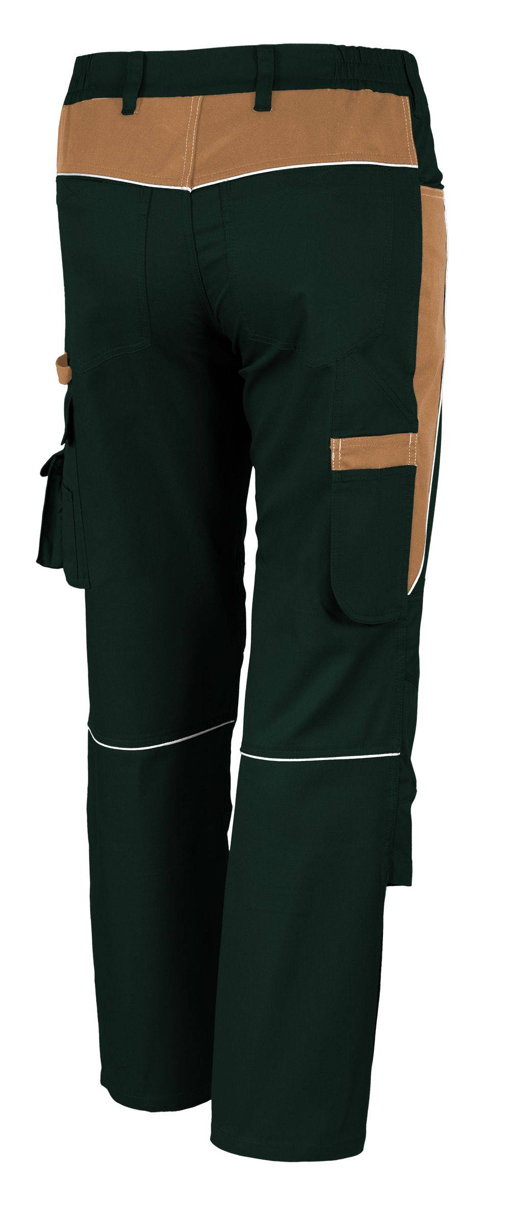 Qualitex Arbeitshose 'PRO' in grün/schwarz, Größe: 27 - Bundhose MG 245 g - PROfessionals-Werkstatthose