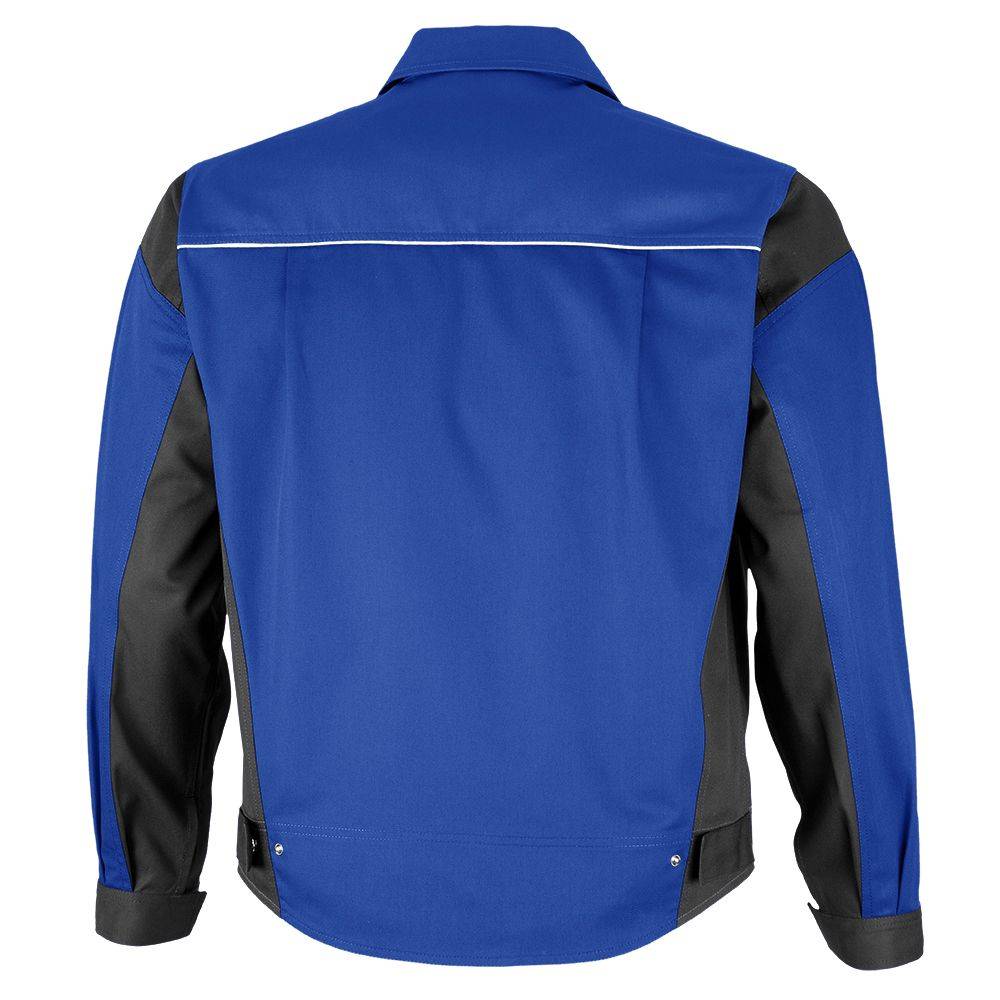 Qualitex Arbeitsjacke 'PRO' in kornblau/schwarz, Größe: 48 - Bundjacke MG 245 g - PROfessionals-Werkstattjacke
