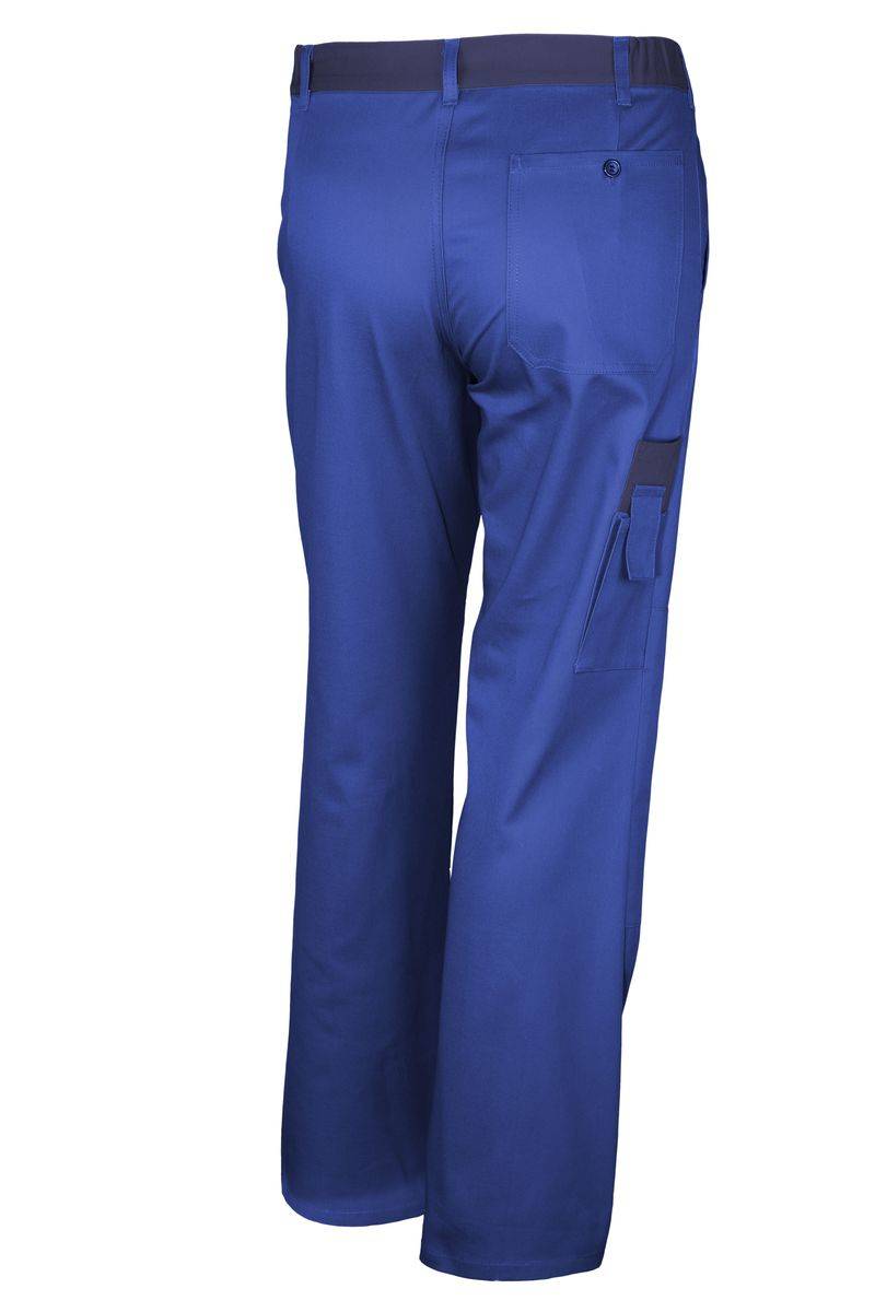 Qualitex Arbeitshose 'basic 2-farbig' in kornblau/marine, Größe: 90 - Bundhose BW 240 g - standard Werkstatthose