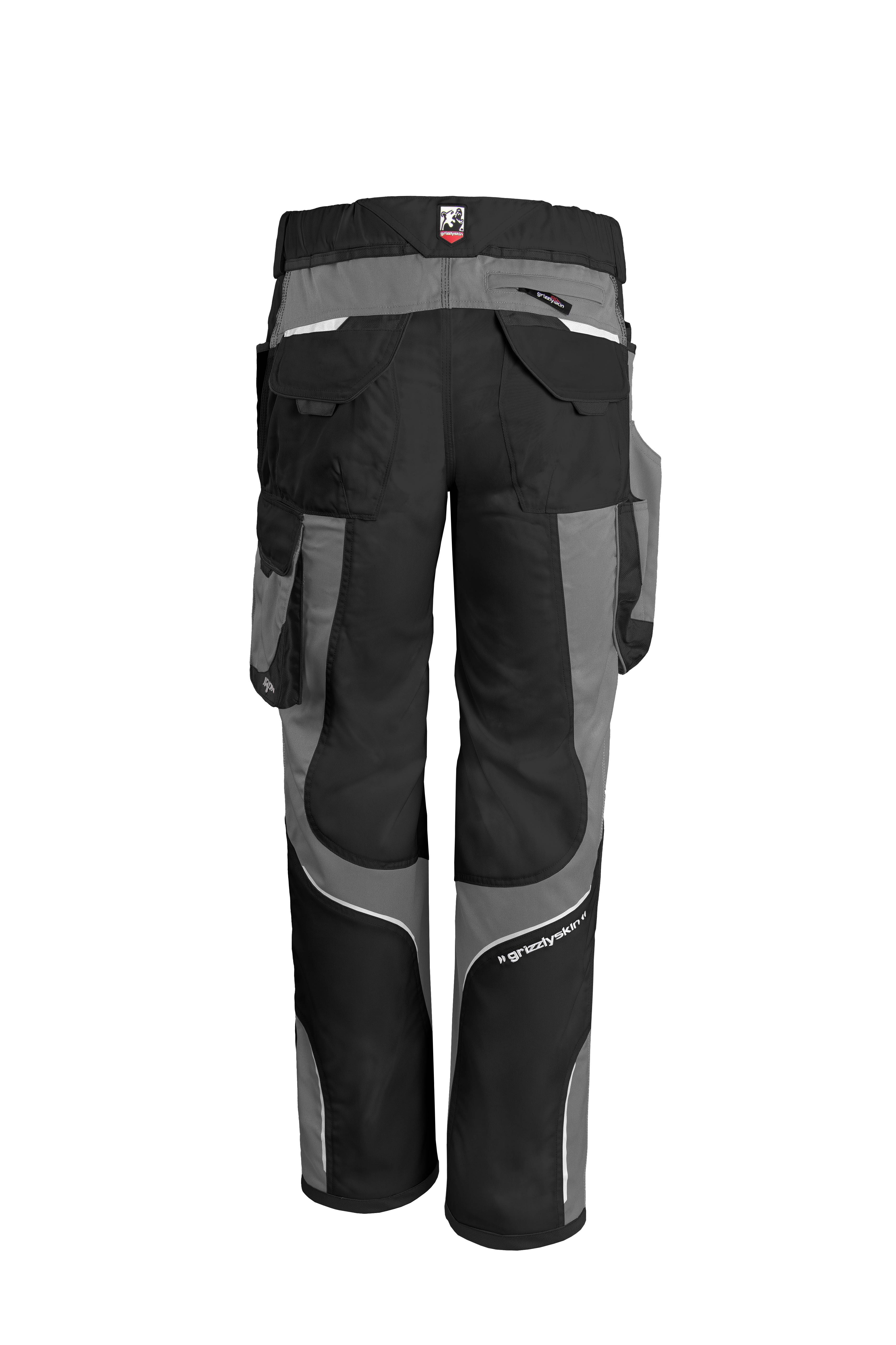 Qualitex Arbeitshose 'IRON' in schwarz/grau, Größe: 118 - moderne Bundhose - funktionale Werkstatthose