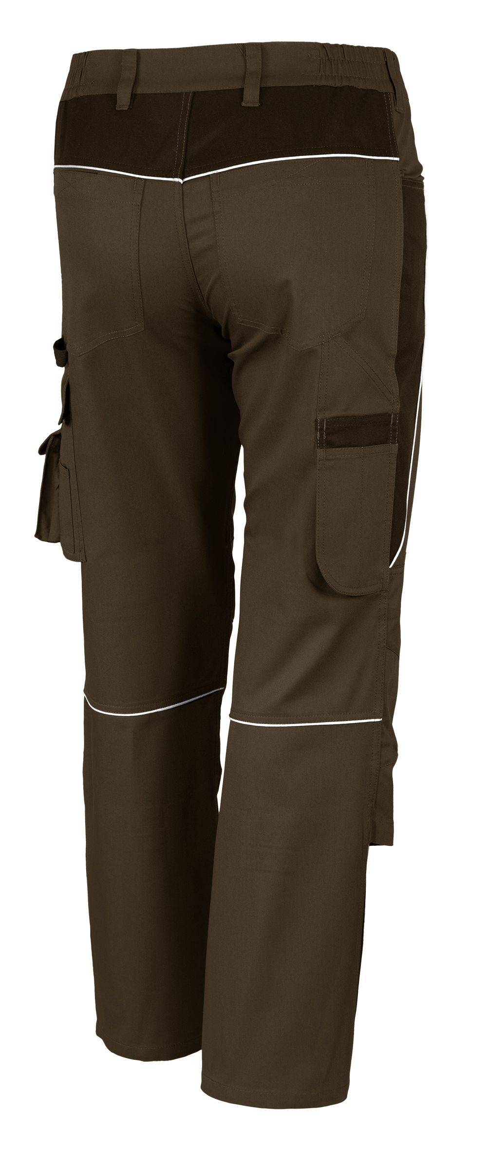 Qualitex Arbeitshose 'PRO' in haselnuss/kastanie, Größe: 58 - Bundhose MG 245 g - PROfessionals-Werkstatthose