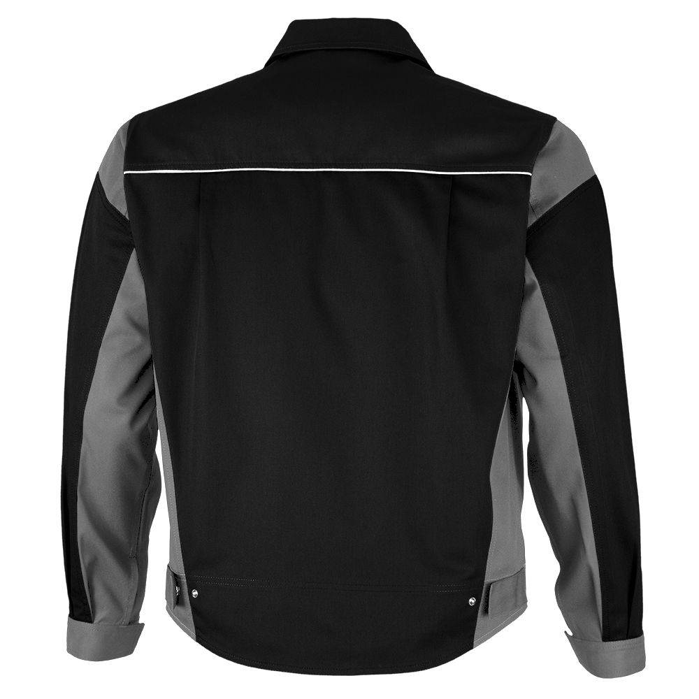 Qualitex Arbeitsjacke 'PRO' in schwarz/grau, Größe: 60 - Bundjacke MG 245 g - PROfessionals-Werkstattjacke