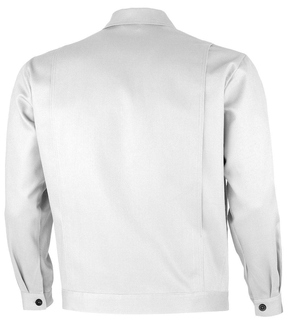 Qualitex Arbeitsjacke 'favorit' in weiß, Größe: 98 - Bundjacke BW 320 g strapazierfähige Werkstattjacke