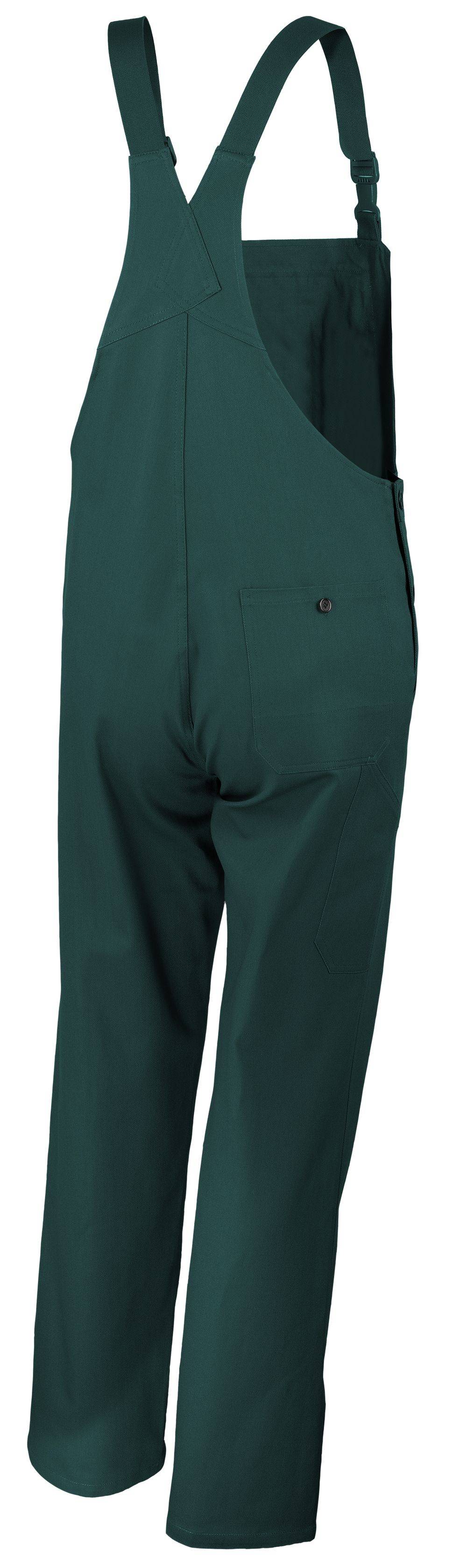 Qualitex Arbeitshose 'classic' in grün, Größe: 102 - Latzhose BW 270 g - klassischer Blaumann