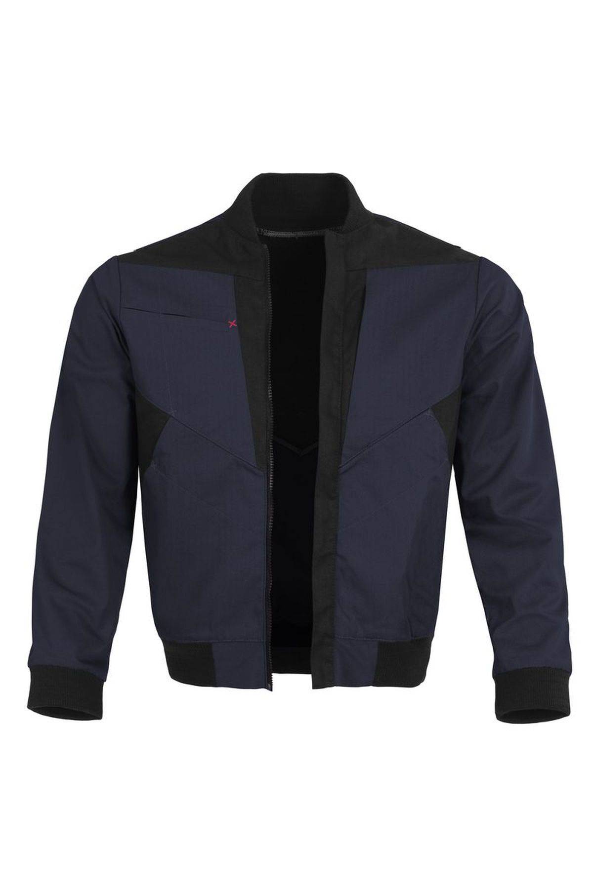 Qualitex Arbeitsjacke 'X-Serie' in marine/schwarz, Größe: 4XL - X-trem strapazierfähige Bundjacke - Werkstattjacke