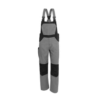 Qualitex Arbeitshose 'X-Serie' in grau/schwarz, Größe: 102 - X-trem strapazierfähige Latzhose - Blaumann Qualitex Arbeitshose 'X-Serie' in grau/schwarz, Größe: 102 - X-trem strapazierfähige Latzhose - Blaumann