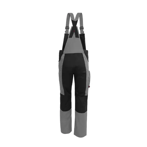 Qualitex Arbeitshose 'X-Serie' in grau/schwarz, Größe: 102 - X-trem strapazierfähige Latzhose - Blaumann Qualitex Arbeitshose 'X-Serie' in grau/schwarz, Größe: 102 - X-trem strapazierfähige Latzhose - Blaumann