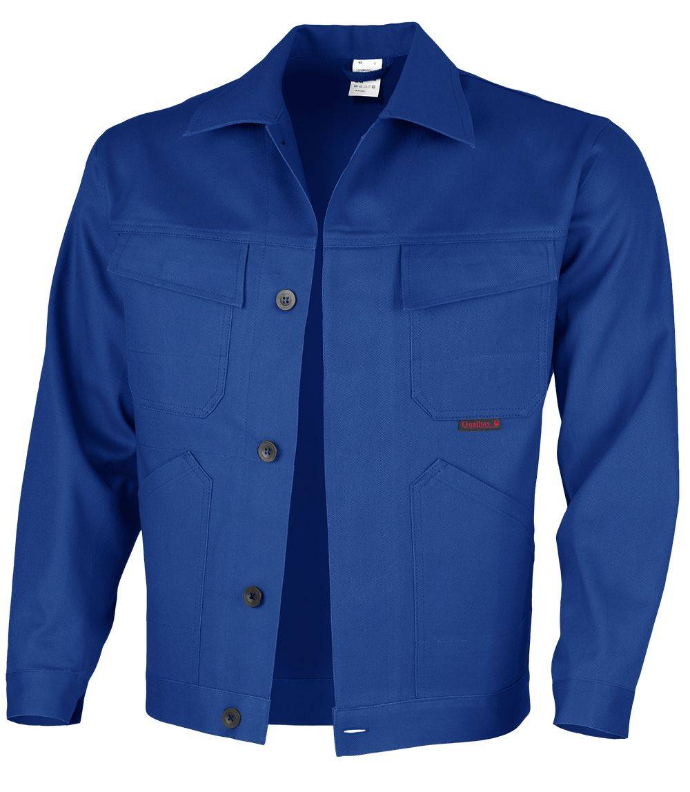 Qualitex Arbeitsjacke 'favorit' in kornblau, Größe: 60 - Bundjacke BW 320 g strapazierfähige Werkstattjacke