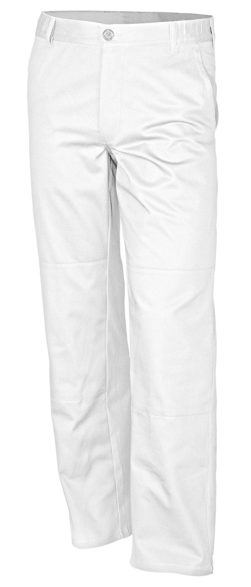 Qualitex Arbeitshose 'basic' in weiß, Größe: 102 - Bundhose BW 240 g - standard Werkstatthose