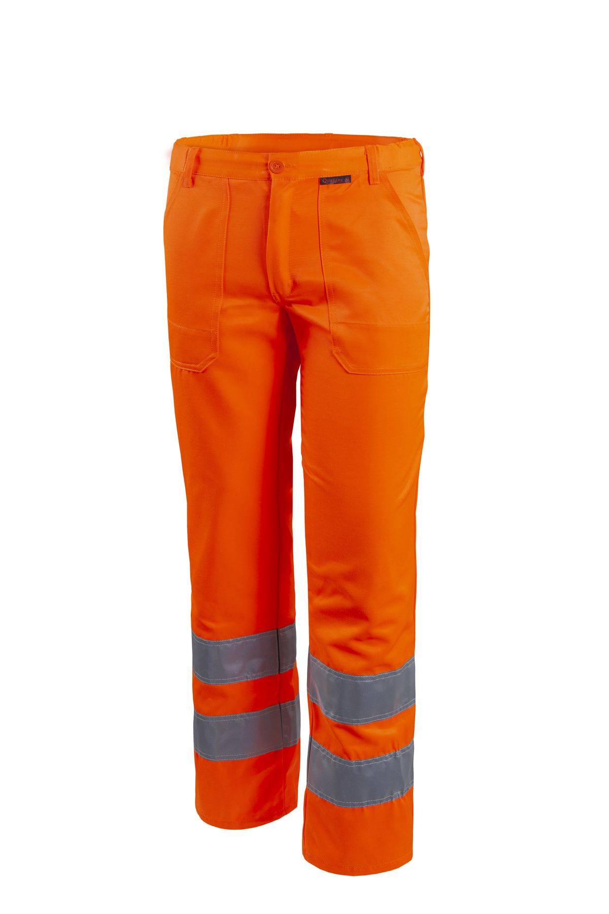 Qualitex Arbeitshose 'PRO Warnschutz' in warnorange, Größe: 98 - Bundhose - Warnschutz Werkstatthose