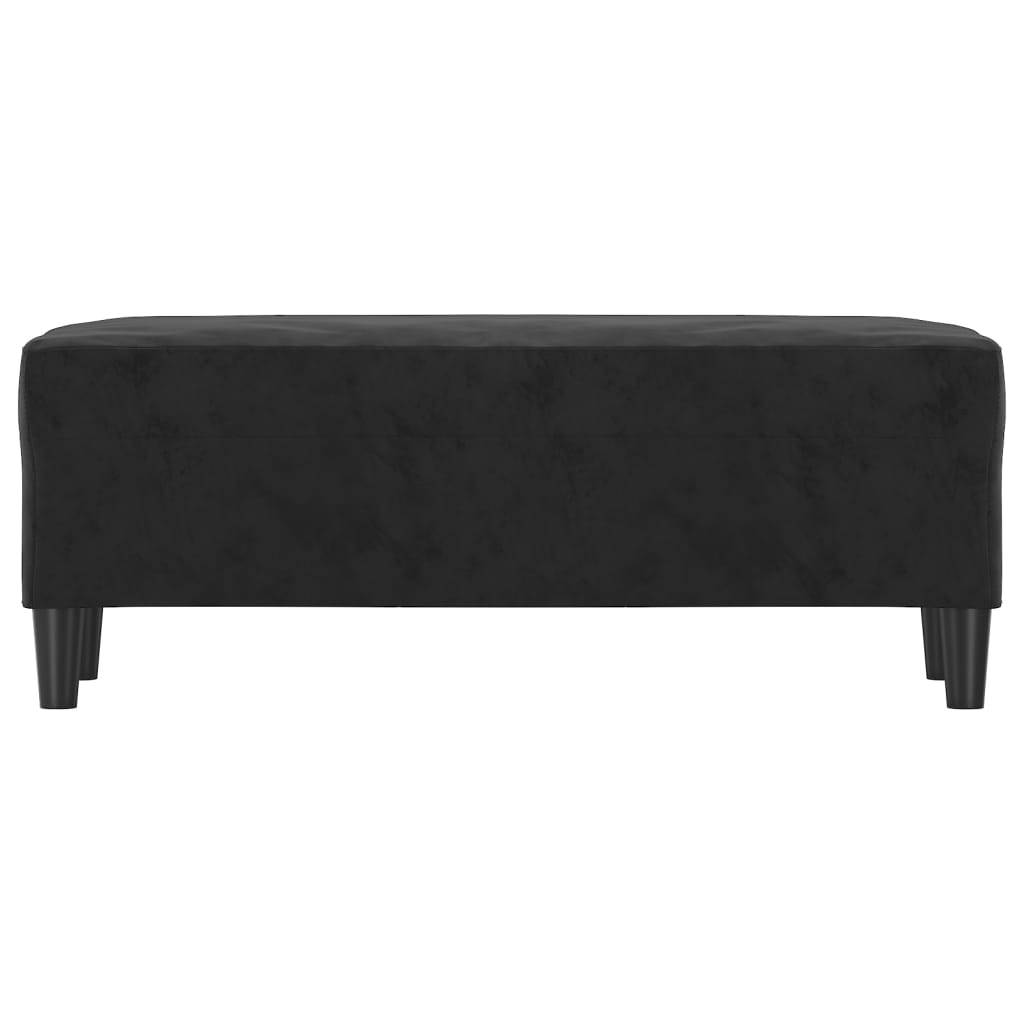 vidaXL Sitzbank Schwarz 100x35x41 cm Samt