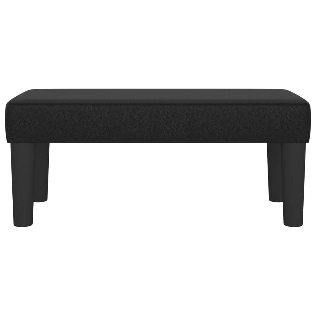vidaXL Sitzbank Schwarz 70x30x30 cm Kunstleder