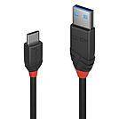 LINDY USB-Kabel USB 3.2 Gen1 (USB 3.0 / USB 3.1 Gen1) USB-C® Stecker, USB-A Stecker 0.15 m Schwarz 36914