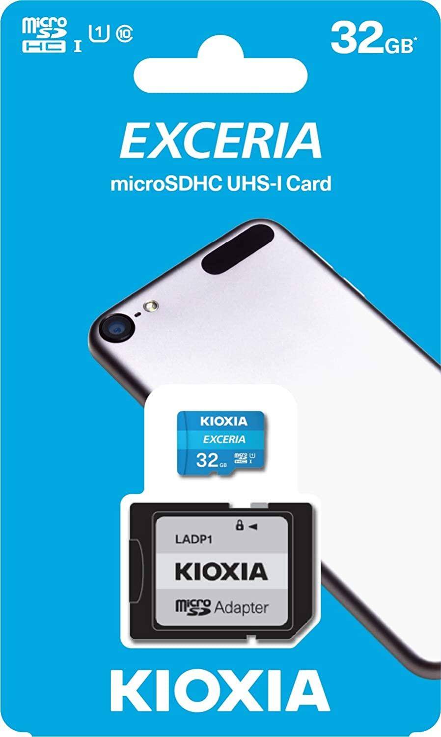 Kioxia EXCERIA microSDHC-Karte 32 GB UHS-I stoßsicher, Wasserdicht