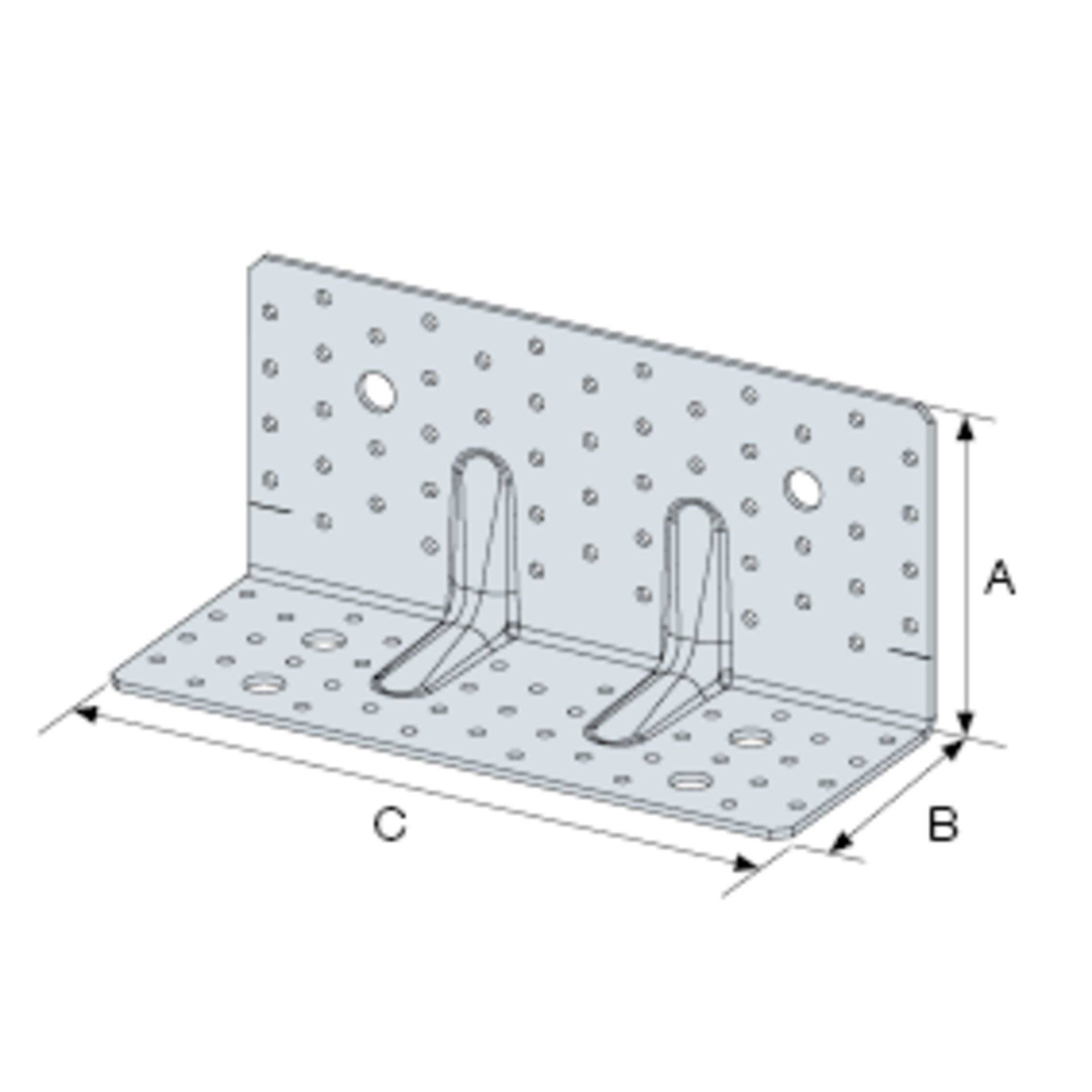 Simpson Winkel für Höhenausgleich 200x100x255x3