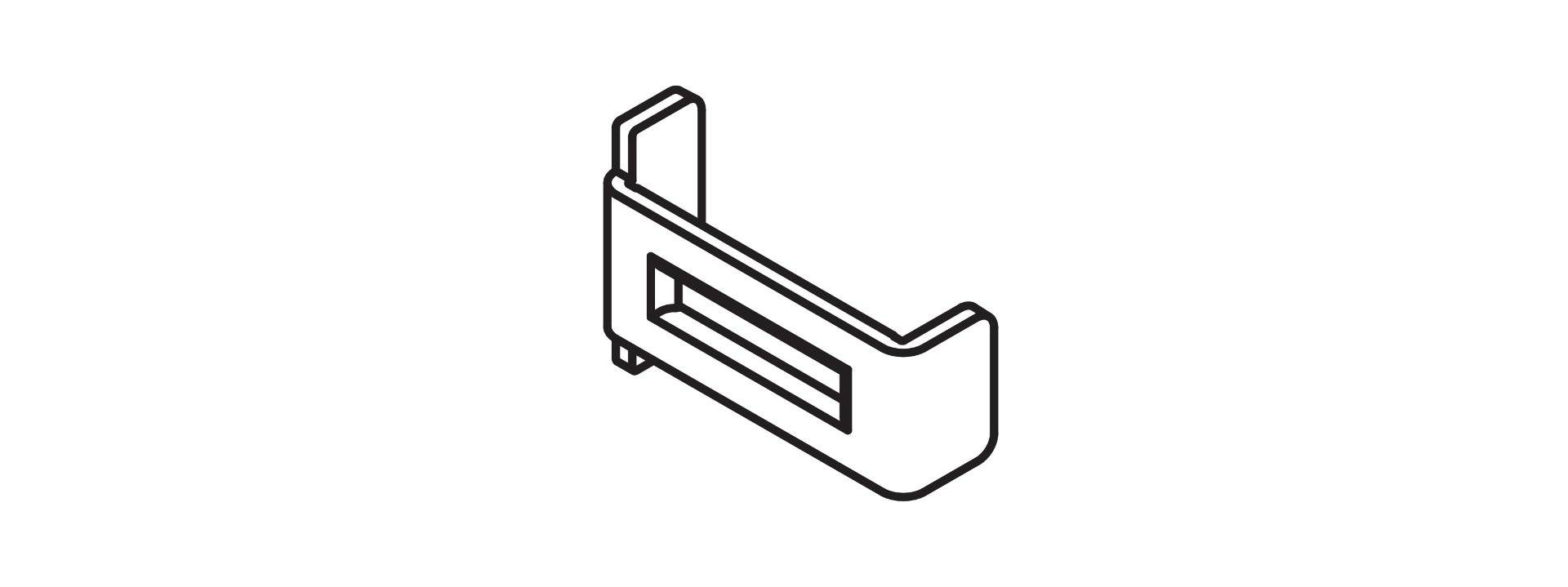 Hawa Fixierklammer für Holz- und Aluminiumblende, Set à 2 Stück