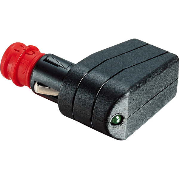ProCar Universal-Winkelstecker mit LED Belastbarkeit Strom max.=7.5A Passend für (Details) Zigarettenanzünder- und Normsteckdosen