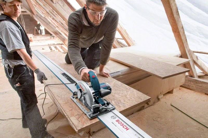 Bosch Professional GKS 65 GCE + FSN 1400 Handkreissäge Schnitttiefe max. (90°) 65 mm inkl. Koffer 1800 W