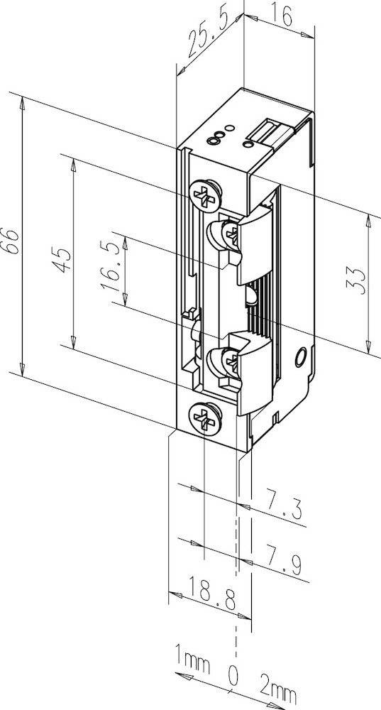 EFF 118E530-----A71 E-Öffner 118E.530 Spez. o.SBL 10-24VAC/DC (11-13VDCeE) Uni