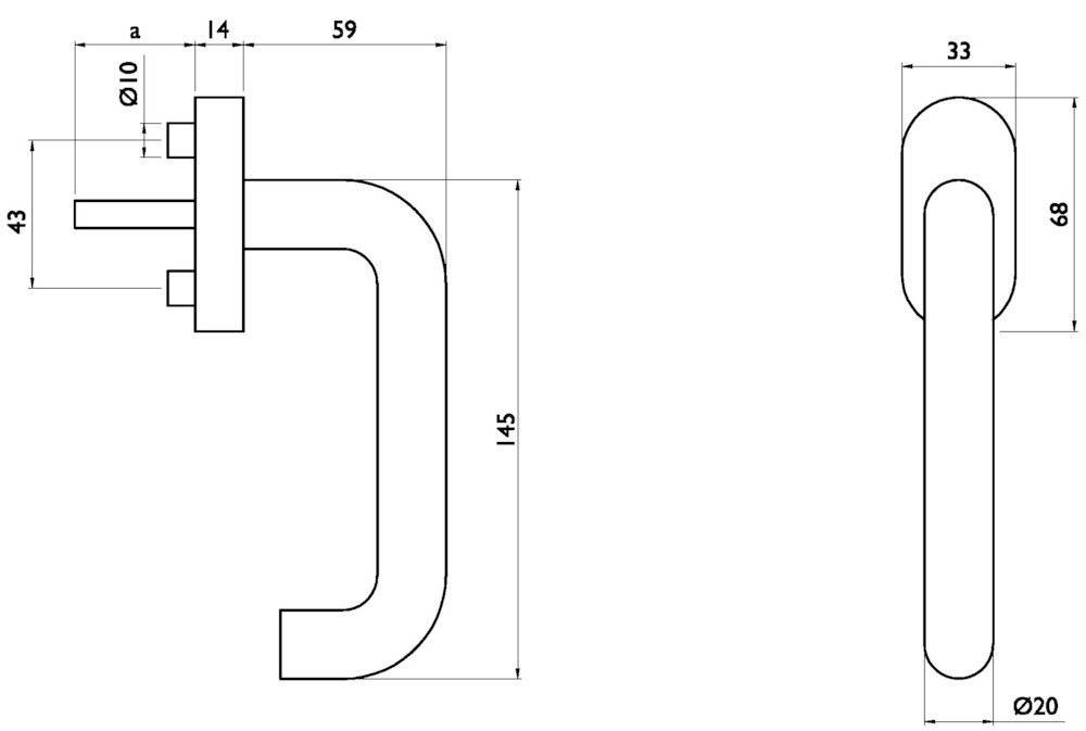 FORMAT Fenstergriff Puri,Stand.,o.Logo,ov.,7/36/42,ER