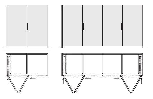 Hawa Folding Concepta 25, links, Aluminium, eloxiert, für 1 Falttür-Paar