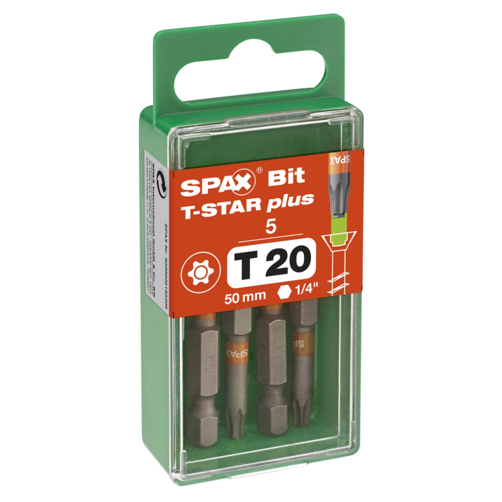 SPAX T20 T-STAR Plus Bits 5 St. 5000009193209
