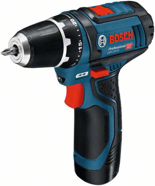 Bosch Professional 060186810H Akku-Bohrmaschine 12V 2.0Ah Li-Ion inkl. 2. Akku