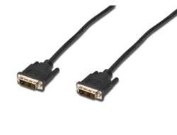 Digitus DVI Anschlusskabel DVI-D 18+1pol. Stecker, DVI-D 18+1pol. Stecker 2.00 m Schwarz AK-320107-