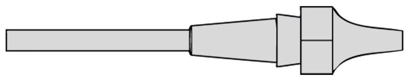 XDSL 3 Saugdüse Innen 1 mm, Außen 2,3 mm