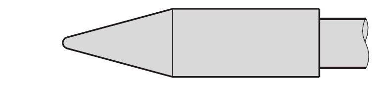 Lötspitze für Kunststoffnieten, D 1,7 mm, C470025