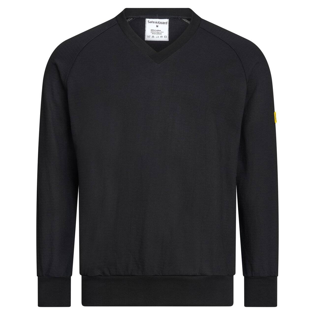 ESD-Sweatshirt, V-Ausschnitt, 280g/m², schwarz, 5XL